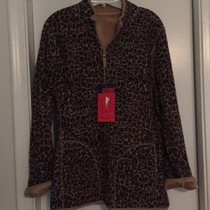 Reversable Fleece Leopard Jacket - never worn
